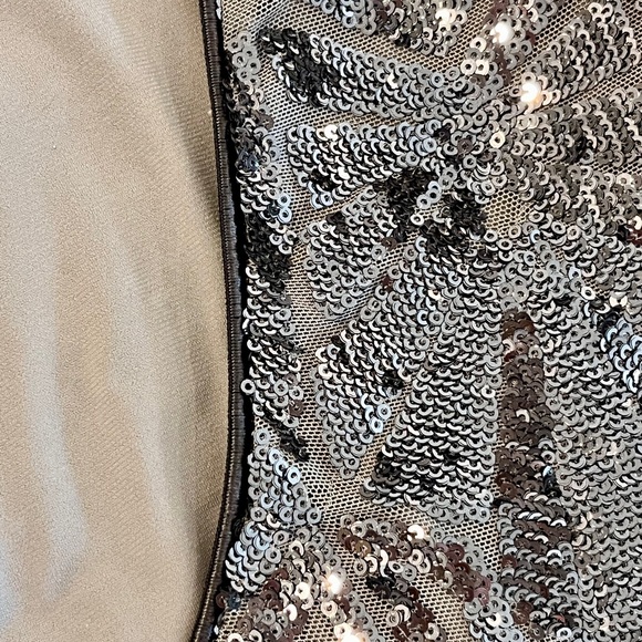 Dress The Population Sequin Body Con Mini Dress Made in USA Size Small - Picture 12 of 16